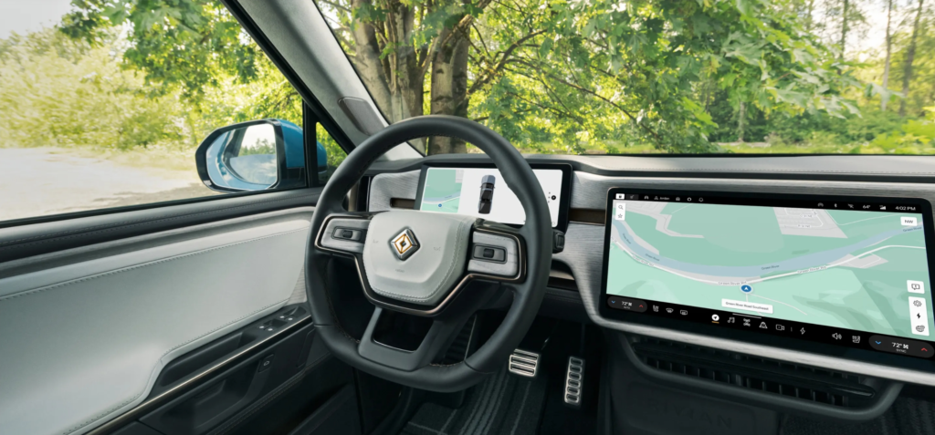 Rivian R1T infotainment center